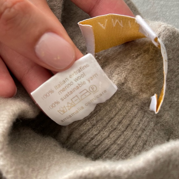 AMI AMALIA ribbed-knit high-waisted Cycle Shorts - Picture 3 of 5